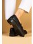 Parlak Taş Detaylı Rahat Kalıp Kadın Loafer Ayakkabı 001-5004-24 3