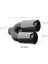 MONLİON M Model 5 D Parlak Carbon Siyah 90 mm Çiftli Sağ-Sol Set 6