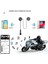 Premium Motosiklet Kask Kulaklığı Arama Müzik Dinleme Bluetooth V5 Intercom 2