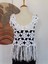 Hippybutik Beyaz Tığ Dokuma Dantel Püsküllü Askılı Tasarım Tunik/bluz 3