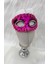 Plastik Pullu Maske Fuşya 2
