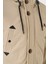 Erkek Bej Gabardin Kapüşonlu Parka 5