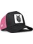 V1 Trucker Kedi - 1bs Kod Logolu Unisex Siyah-Pembe Şapka 1