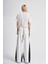 Kumaş Karışımlı Oversize Beyaz Tshirt ve Palazzo Pantolon Takım 2