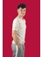 Clay Erkek Bej/beyaz Çizgili T-Shirt 2