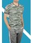Clayton Erkek Haki/beyaz Çizgili T-Shirt 1