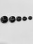 Trençkot Ceket Düğmesi Takımı 6 Lı Set / Siyah Eğri Dalgalı Düğme 2,5 cm / M006 4
