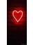Kalp logolu neon led 12 v trafolu tak fişe çalıştır sevgiliye özel 1