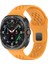 Samsung Galaxy Watch Ultra 47MM Esnek Yapılı Delikli Kademeli Silikon Kordon KRD119 1