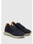Lacivert Deri Erkek Sneaker 2