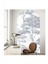 Gri Bohem Oval Duvar Sticker, şık ve modern dekorasyon için ideal seçim, 1 parça 2