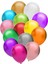 Karışık Renkli 10 adet Metalik Balon 2