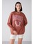 Ramona Oversize Kiremit Rengi Sweatshirt 2