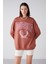 Ramona Oversize Kiremit Rengi Sweatshirt 4