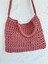 El Örgüsü File Kroşe Çanta Kiremit Rengi /Crochet Bag 3