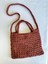 El Örgüsü File Kroşe Çanta Kiremit Rengi /Crochet Bag 1