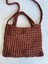 El Örgüsü File Kroşe Çanta Kiremit Rengi /Crochet Bag 5