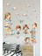 Pastel Renkli Çocuk Odası Dekoratif Duvar Sticker Seti, Çok Renkli, 5+ Parça 1