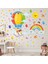 Renkli çocuk odası duvar ve kapı sticker seti, eğlenceli ve şık tasarım, 5+ parça 2