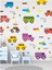 Arabalar Çocuk Odası Sticker Seti Puantiyeler Sticker ve Çizgiler Sticker 1