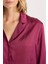 Fall in Love Pijama Takım Basic Düz Saten Uzun Kollu Üst Beli Lastikli Alt D6940AX24AU 4