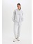 DeFactoFit Jogger Eşofman Altı Standart Fit Standart Boy Beli Paçası Lastikli Cepli Bağcıklı D1706AX24AU 5