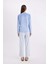 Fall in Love Pijama Takım V Yaka Velur Uzun Kollu Basic Düz Üst Çizgili Beli Lastikli Alt A6205AX24AU 5