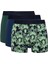 Erkek Regular Fit Desenli 3'lü Boxer D2333AX24WN 1