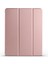 iPad Uyumlu Air 13 2024 Htstore Smart Cover Kalem Bölmeli Standlı 1-1 Kılıf-Rose Gold 1