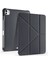 iPad Uyumlu Pro 11 2024 Kılıf Htstore Tri Folding Kalem Bölmeli Standlı Kılıf-Siyah 1