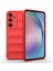 Galaxy Uyumlu A55 Kılıf Esnek Tpu Oyuklu Arka Yüzey Tasarımlı Htstore Etnik Silikon Kapak-Kırmızı 1