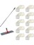 Tablet Palet Nemli Yedek Mop Takımı - 10 Adet 50 Cm. Mop + Katlanır Aparat + Metal Vidalı Sap 1