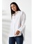 Oversize Beyaz Kadın Gömlek 2