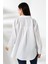 Oversize Beyaz Kadın Gömlek 4