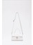 Beyaz Asia Suni Deri Çıtçıtlı Ayarlanabilir Askılı Kadın El, Kol ve Omuz Çantası 1