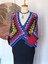 Hippybutik Çok Renkli Tığ Dokuma Elişi Tasarım Kruvaze Hırka 2