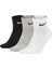 Everyday Cushioned (3 Pairs) Unisex Çok Renkli Antrenman Çorap SX7667-964 1