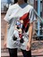 Kadın Gri Mickey Baskılı T-Shirt 3