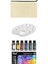 Canvas Bez Çanta 18x25 cm Rich Mastermix Ana Renkler 6x60 cc Akrilik Set Godeli Resim Paleti 19 cm 1