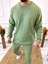 Uzun Kollu Tişört Fitilli Örme Triko Yumuşak Dokulu Tüylenmez Pamuklu Kazak Sweatshirt 4