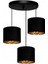 Akdeniz 3lü Gold Cylinder Lighting Lampshade 1