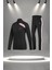 Kadın Siyah Supra Penye Kumaş Mevsimlik Eşofman Takımı (S-3xl) 1