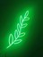 Neon LED Işıklı Yaprak 50 cm 3