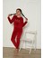 Yeni Sezon Trend Model Kadife Kız Çocuk Pijama Takımı 5990-BORDO 1