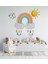 Renkli gökkuşağı ve güneş çocuk odası duvar çıkartması, neşeli ve canlı dekor seçeneği 1