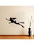 Kadın silüet duvar sticker, dekoratif çıkartma, estetik ev dekorasyonu, siyah, düz desen 1