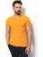 Düz Hardal Rengi Super Slim Fit Bisiklet Yaka Basic Erkek T-Shirt 4