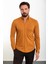 Düz Kamel Slim Fit Erkek Gömlek 1