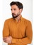 Düz Kamel Slim Fit Erkek Gömlek 3