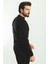Desenli Siyah Renk Slim Fit Bisiklet Yaka Yün Erkek Kazak 4